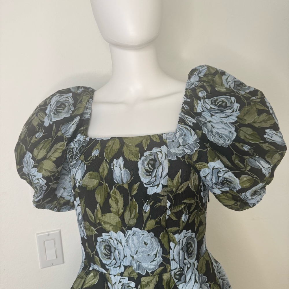 NWT Ivy City Co Floral Puff Sleeve Women Dress - Picture 10 of 11